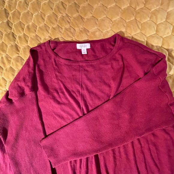 style & co 2X dark red top - Picture 5 of 5